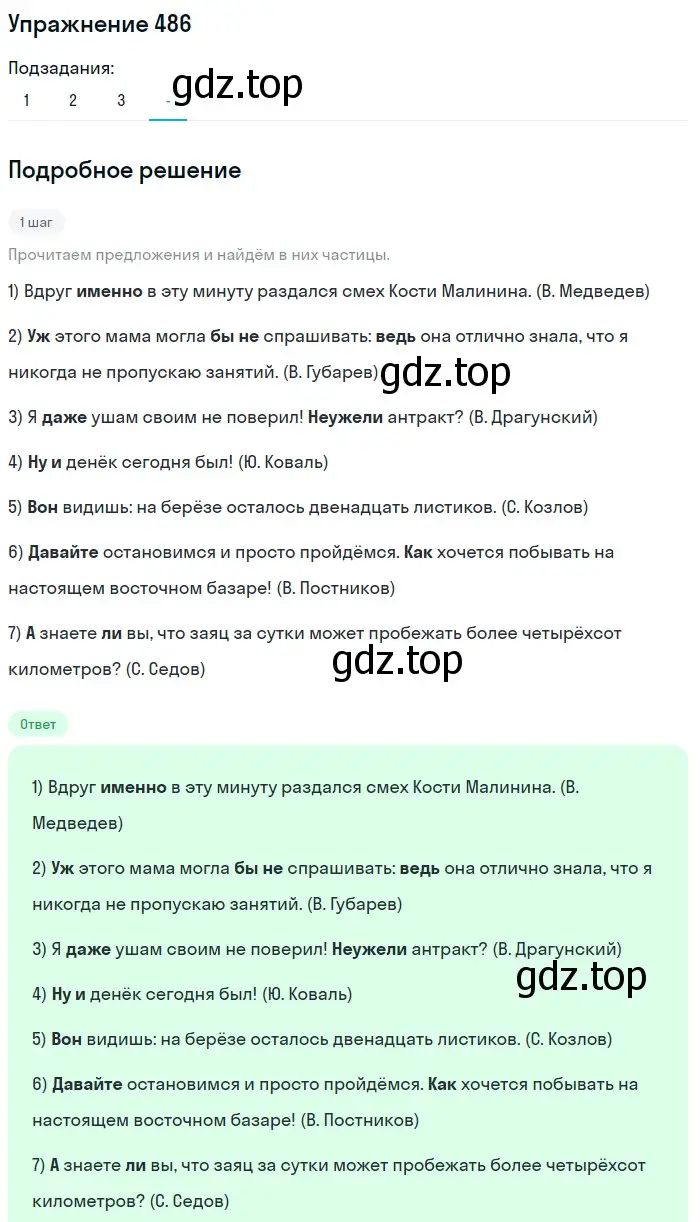 Решение номер 486 (страница 103) гдз по русскому языку 7 класс Рыбченкова, Александрова, учебник 2 часть