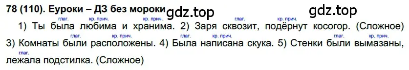 Решение 2. номер 110 (страница 58) гдз по русскому языку 7 класс Рыбченкова, Александрова, учебник 1 часть