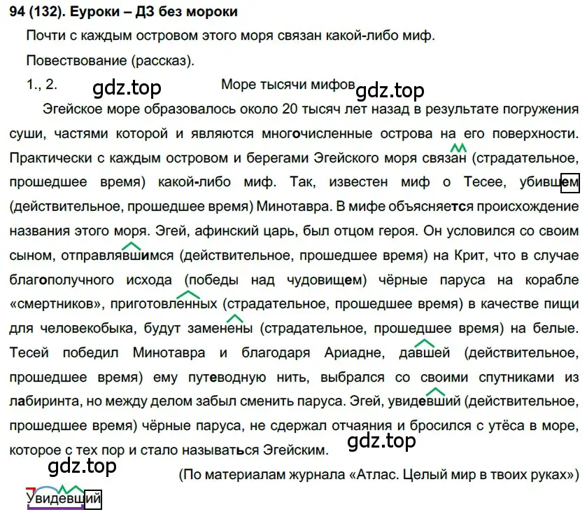 Решение 2. номер 132 (страница 67) гдз по русскому языку 7 класс Рыбченкова, Александрова, учебник 1 часть