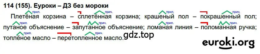 Решение 2. номер 155 (страница 77) гдз по русскому языку 7 класс Рыбченкова, Александрова, учебник 1 часть