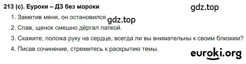 Решение 2. номер 213 (страница 102) гдз по русскому языку 7 класс Рыбченкова, Александрова, учебник 1 часть