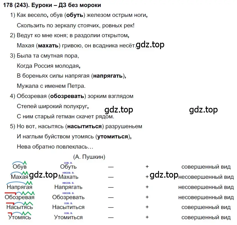 Решение 2. номер 243 (страница 120) гдз по русскому языку 7 класс Рыбченкова, Александрова, учебник 1 часть