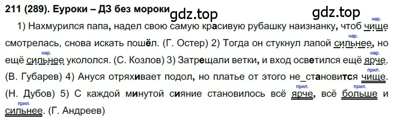 Решение 2. номер 289 (страница 12) гдз по русскому языку 7 класс Рыбченкова, Александрова, учебник 2 часть