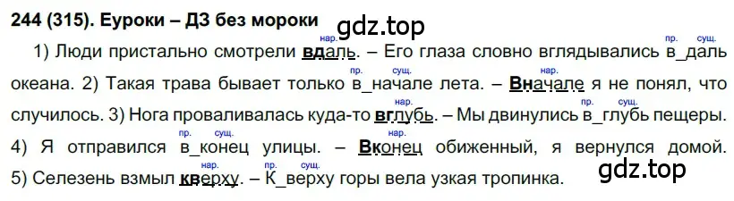 Решение 2. номер 315 (страница 26) гдз по русскому языку 7 класс Рыбченкова, Александрова, учебник 2 часть