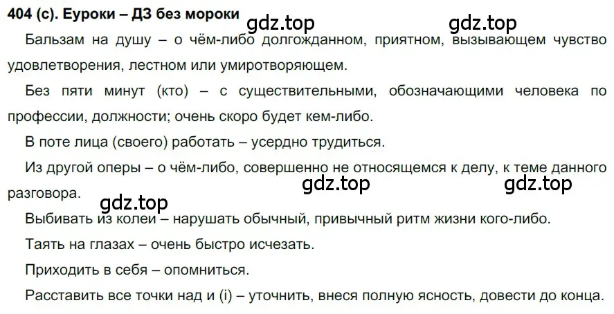 Решение 2. номер 404 (страница 61) гдз по русскому языку 7 класс Рыбченкова, Александрова, учебник 2 часть