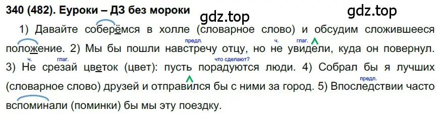 Решение 2. номер 482 (страница 101) гдз по русскому языку 7 класс Рыбченкова, Александрова, учебник 2 часть