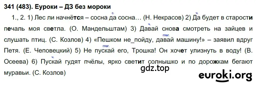 Решение 2. номер 483 (страница 102) гдз по русскому языку 7 класс Рыбченкова, Александрова, учебник 2 часть