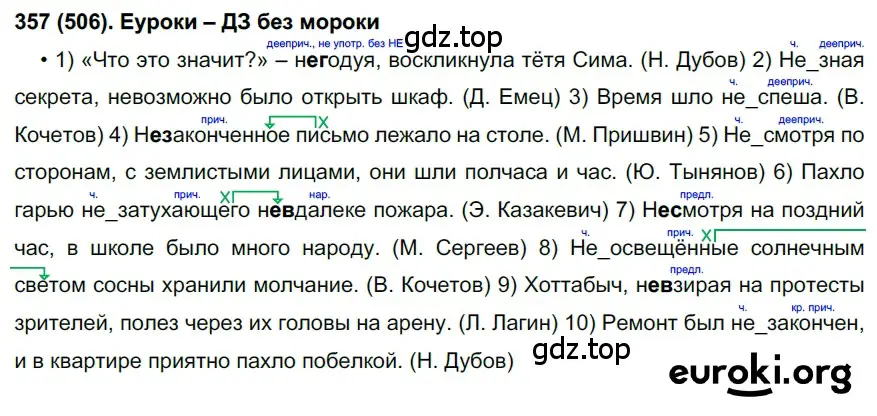 Решение 2. номер 506 (страница 112) гдз по русскому языку 7 класс Рыбченкова, Александрова, учебник 2 часть