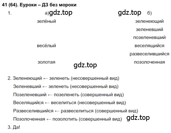 Решение 2. номер 64 (страница 37) гдз по русскому языку 7 класс Рыбченкова, Александрова, учебник 1 часть