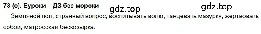 Решение 2. номер 73 (страница 43) гдз по русскому языку 7 класс Рыбченкова, Александрова, учебник 1 часть