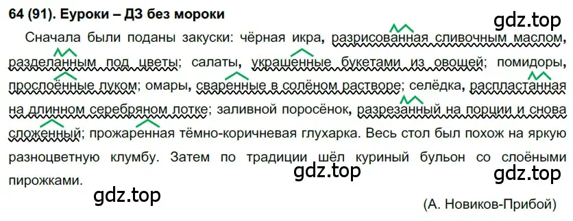 Решение 2. номер 91 (страница 49) гдз по русскому языку 7 класс Рыбченкова, Александрова, учебник 1 часть