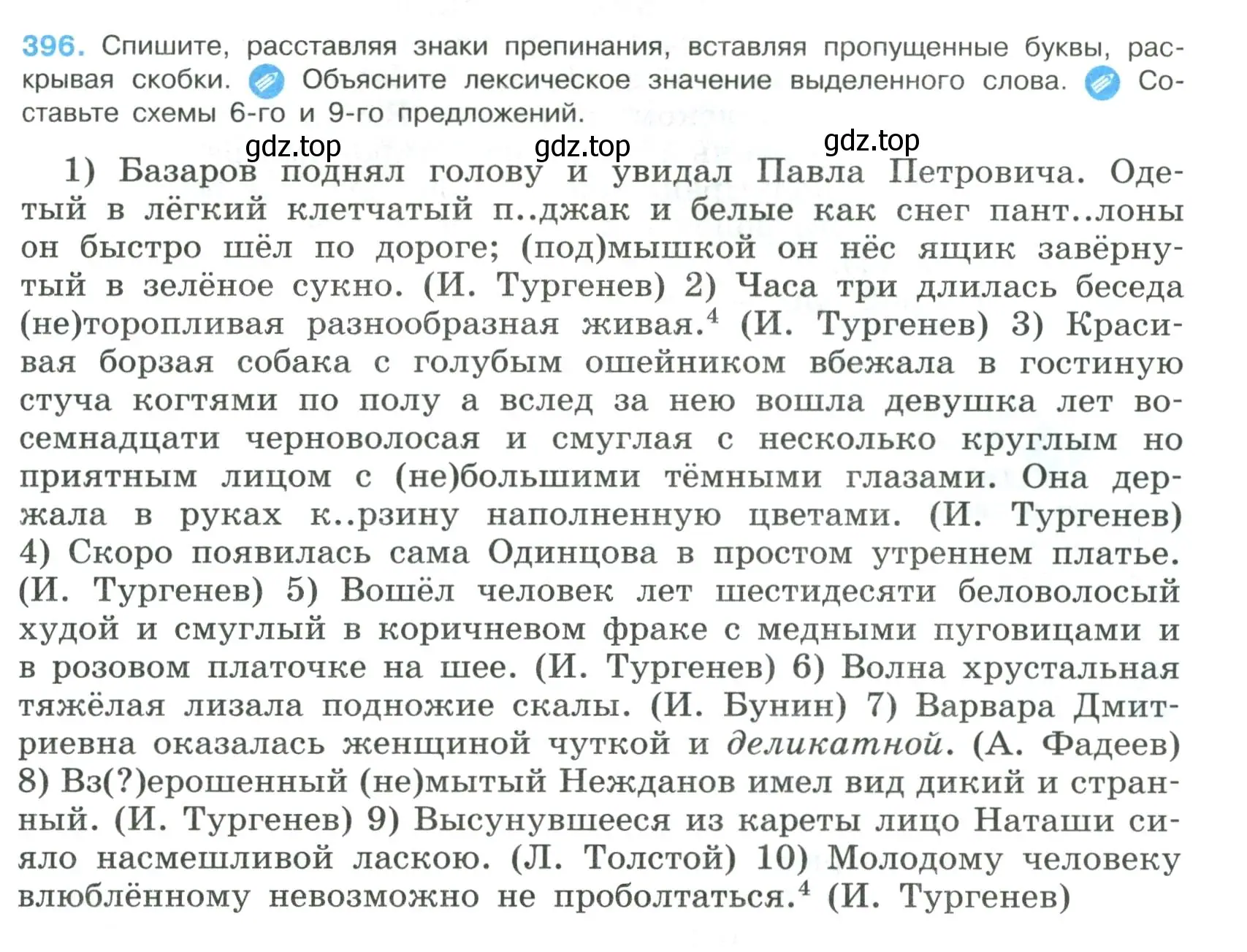 Условие номер 396 (страница 201) гдз по русскому языку 8 класс Бархударов, Крючков, учебник