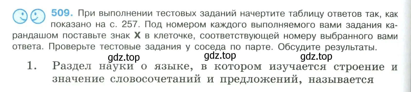 Условие номер 509 (страница 256) гдз по русскому языку 8 класс Бархударов, Крючков, учебник