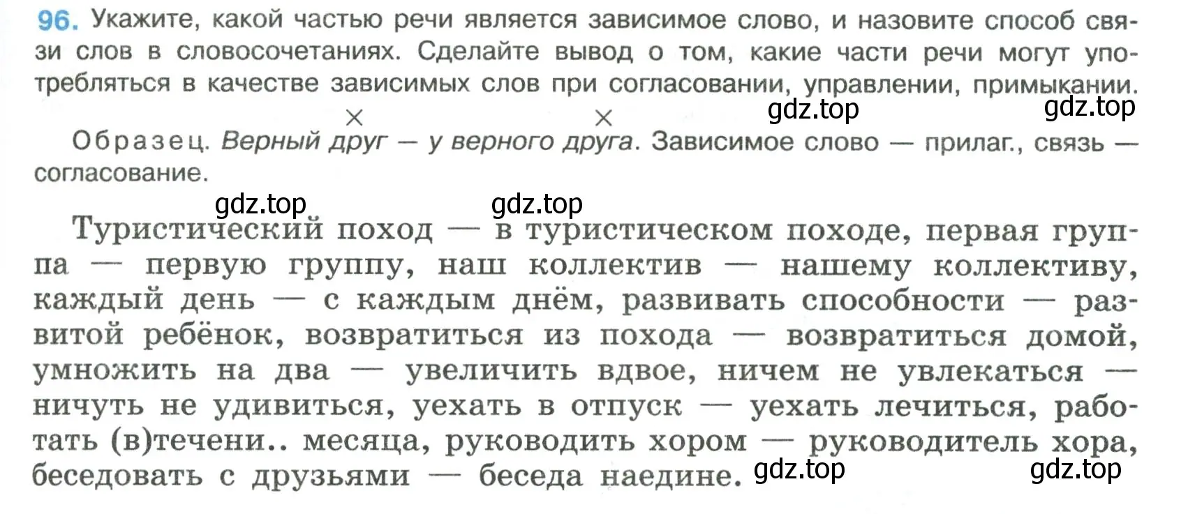 Условие номер 96 (страница 51) гдз по русскому языку 8 класс Бархударов, Крючков, учебник