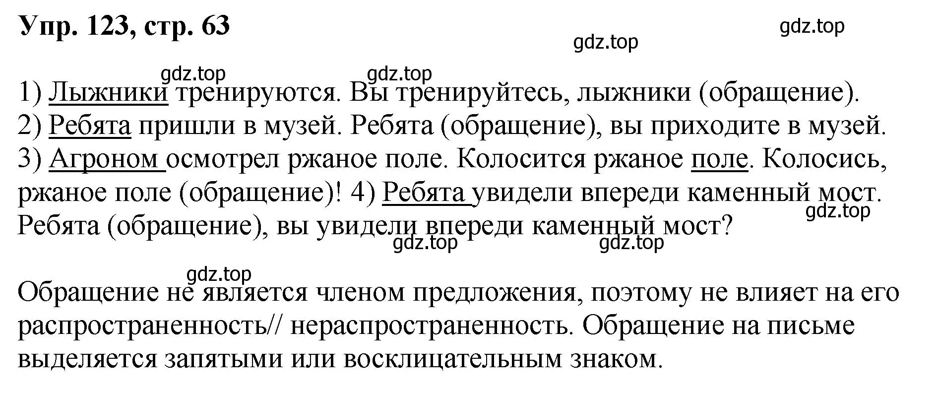 Решение номер 123 (страница 63) гдз по русскому языку 8 класс Бархударов, Крючков, учебник