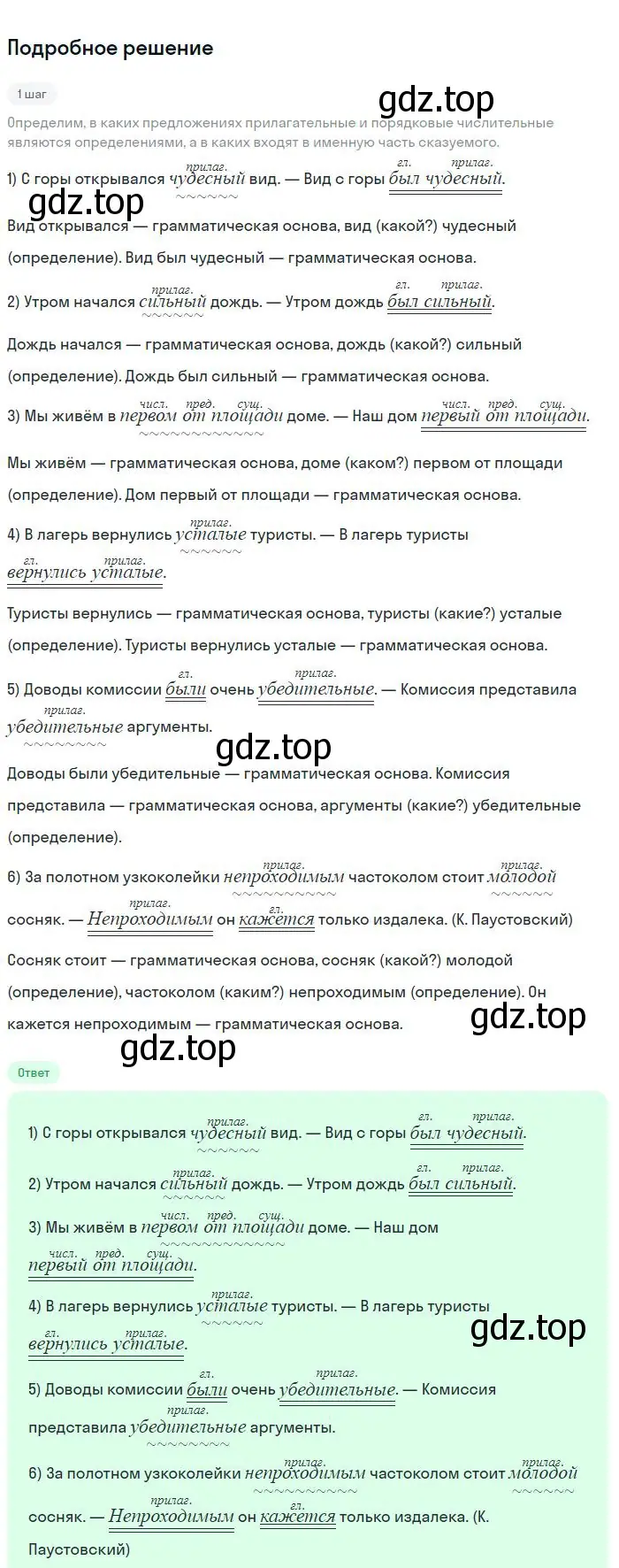 Решение 2. номер 216 (страница 110) гдз по русскому языку 8 класс Бархударов, Крючков, учебник