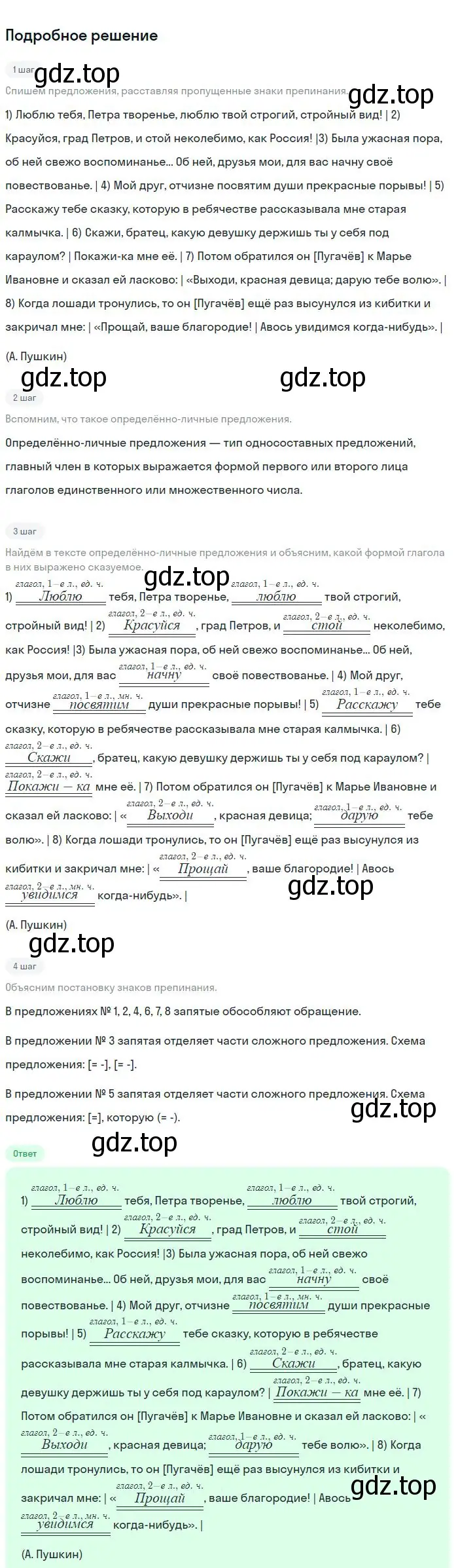 Решение 2. номер 255 (страница 128) гдз по русскому языку 8 класс Бархударов, Крючков, учебник