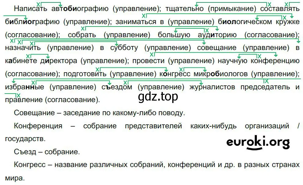 Решение 4. номер 444 (страница 225) гдз по русскому языку 8 класс Бархударов, Крючков, учебник