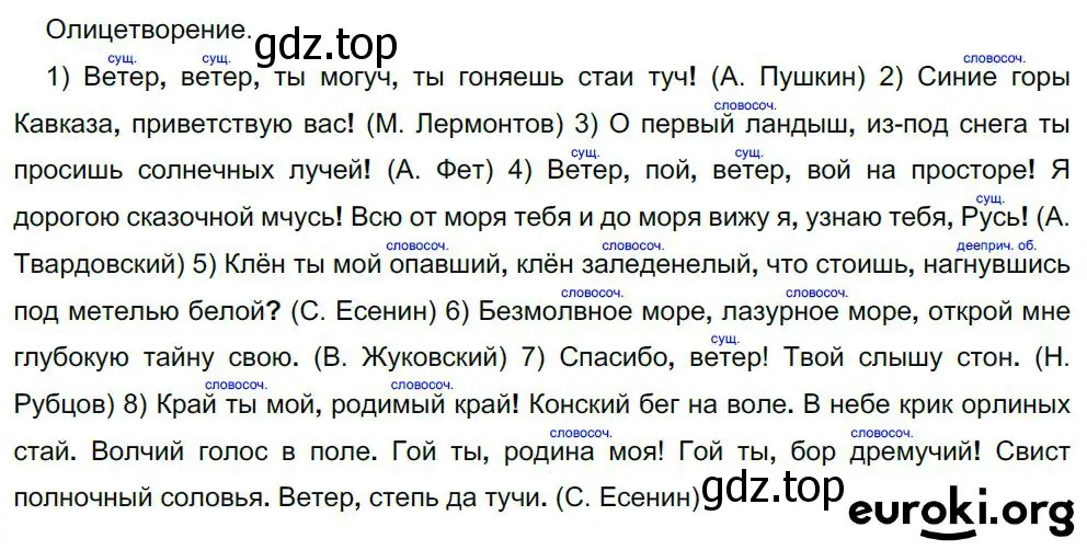 Решение 4. номер 461 (страница 234) гдз по русскому языку 8 класс Бархударов, Крючков, учебник