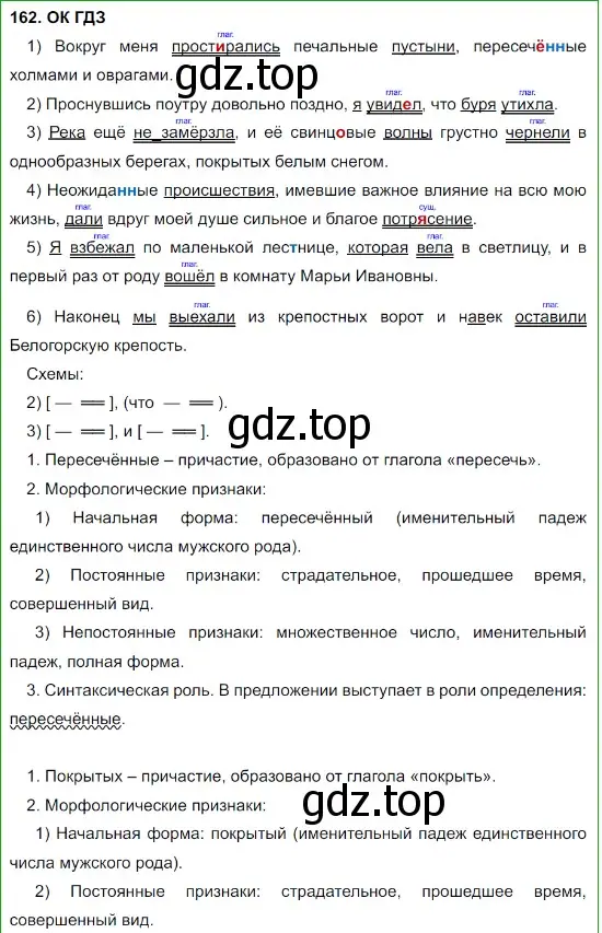 Решение 5. номер 162 (страница 85) гдз по русскому языку 8 класс Бархударов, Крючков, учебник