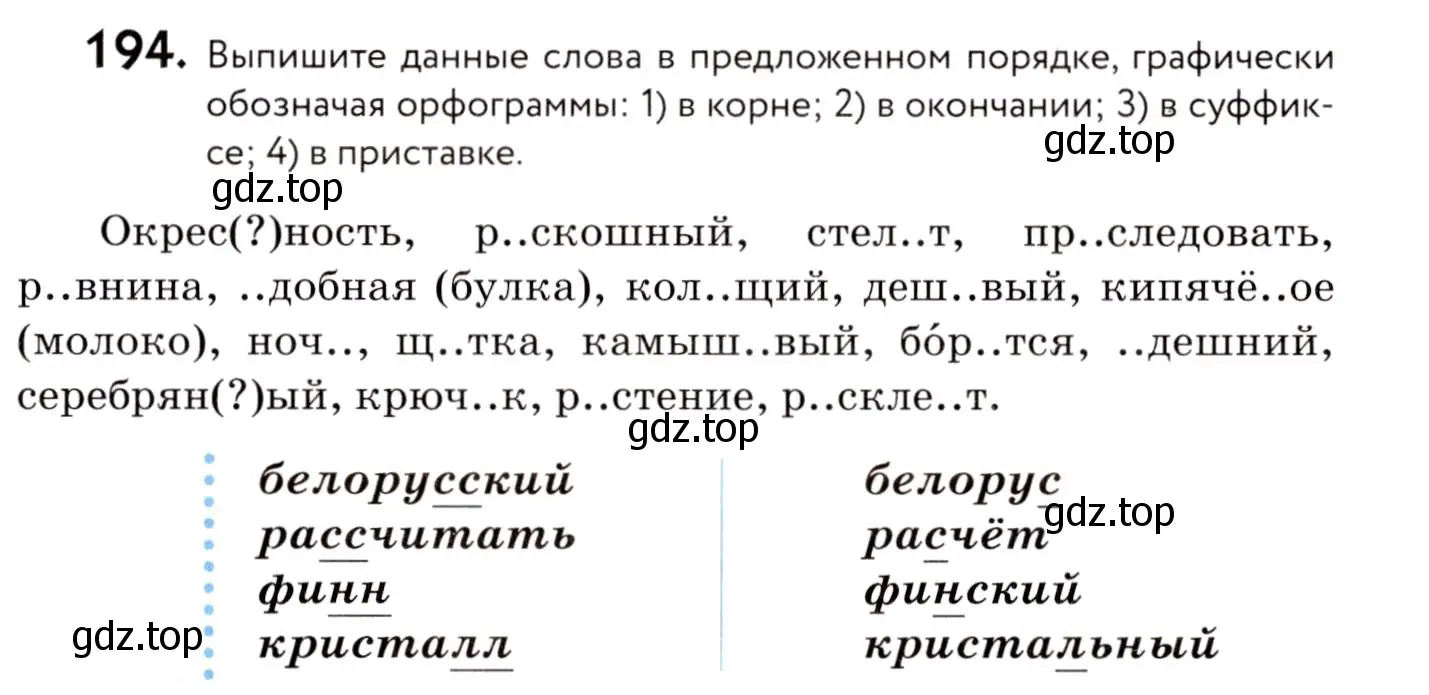 Условие номер 194 (страница 91) гдз по русскому языку 8 класс Пичугов, Еремеева, учебник