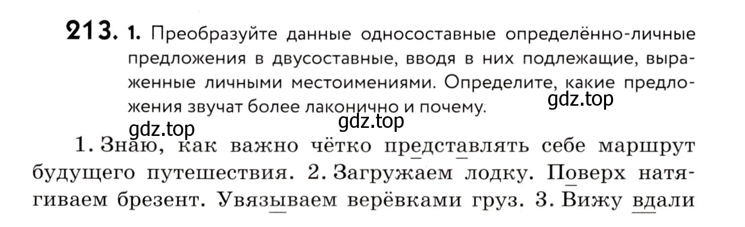 Условие номер 213 (страница 98) гдз по русскому языку 8 класс Пичугов, Еремеева, учебник