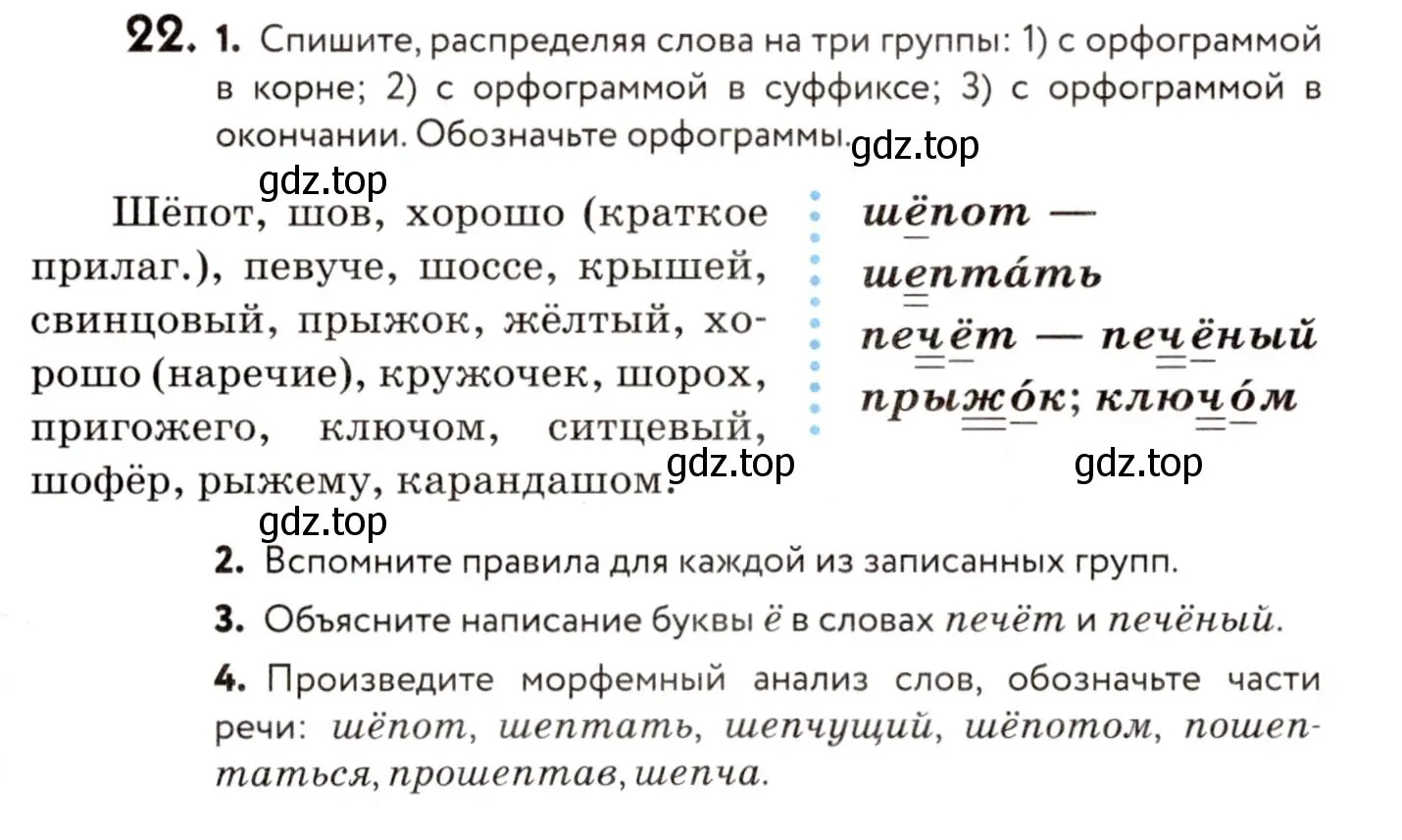 Условие номер 22 (страница 17) гдз по русскому языку 8 класс Пичугов, Еремеева, учебник