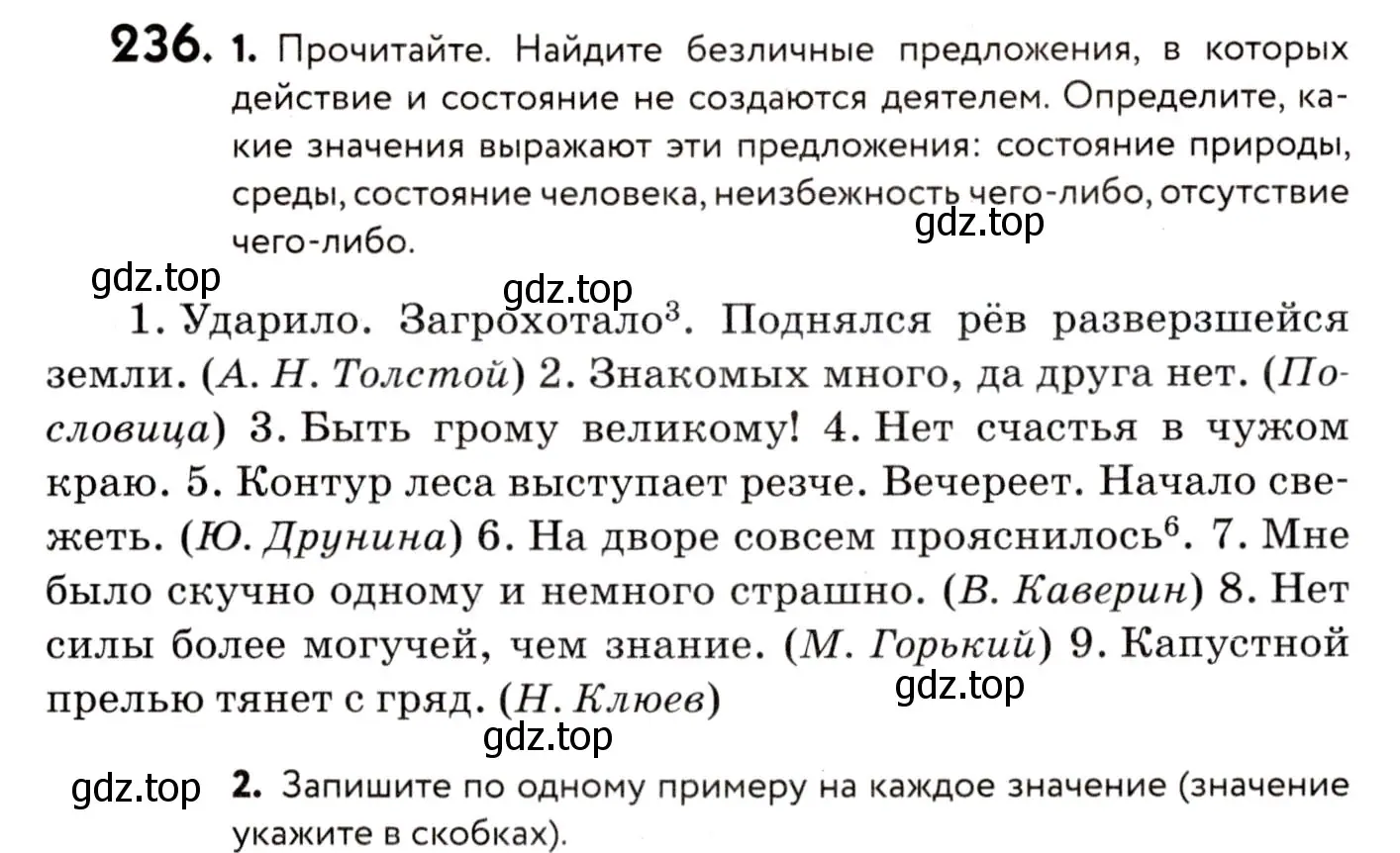 Условие номер 236 (страница 108) гдз по русскому языку 8 класс Пичугов, Еремеева, учебник