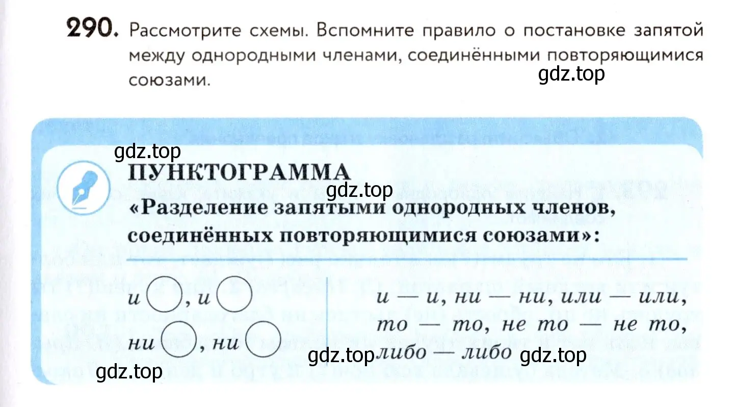 Условие номер 290 (страница 137) гдз по русскому языку 8 класс Пичугов, Еремеева, учебник