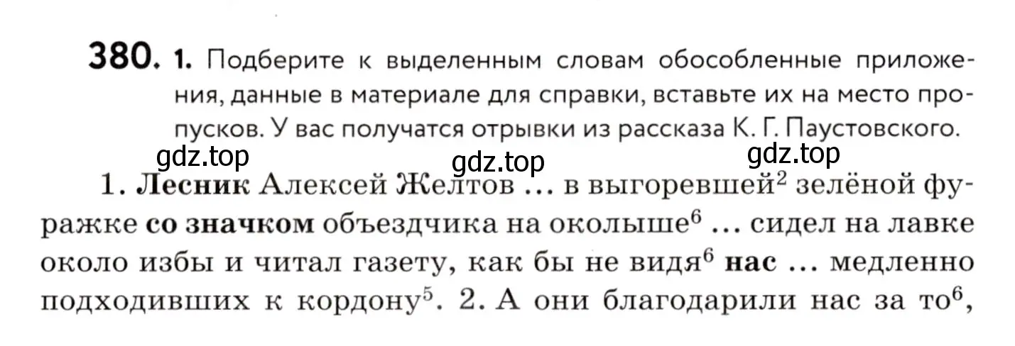 Условие номер 380 (страница 174) гдз по русскому языку 8 класс Пичугов, Еремеева, учебник