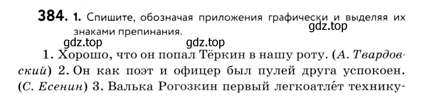 Условие номер 384 (страница 176) гдз по русскому языку 8 класс Пичугов, Еремеева, учебник