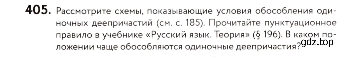 Условие номер 405 (страница 186) гдз по русскому языку 8 класс Пичугов, Еремеева, учебник