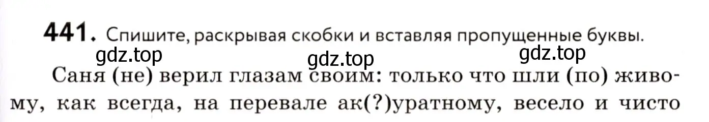 Условие номер 441 (страница 201) гдз по русскому языку 8 класс Пичугов, Еремеева, учебник