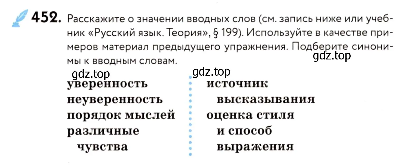 Условие номер 452 (страница 206) гдз по русскому языку 8 класс Пичугов, Еремеева, учебник