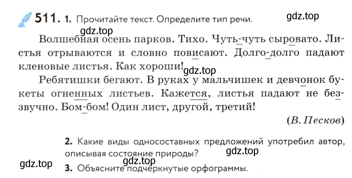 Условие номер 511 (страница 240) гдз по русскому языку 8 класс Пичугов, Еремеева, учебник