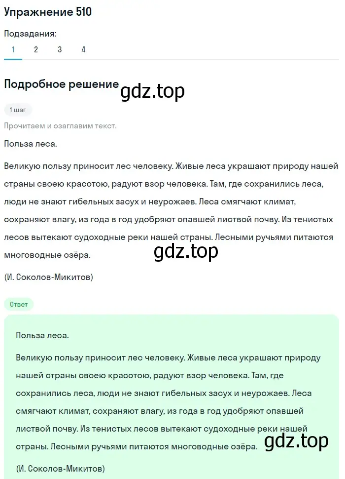 Решение 2. номер 510 (страница 240) гдз по русскому языку 8 класс Пичугов, Еремеева, учебник