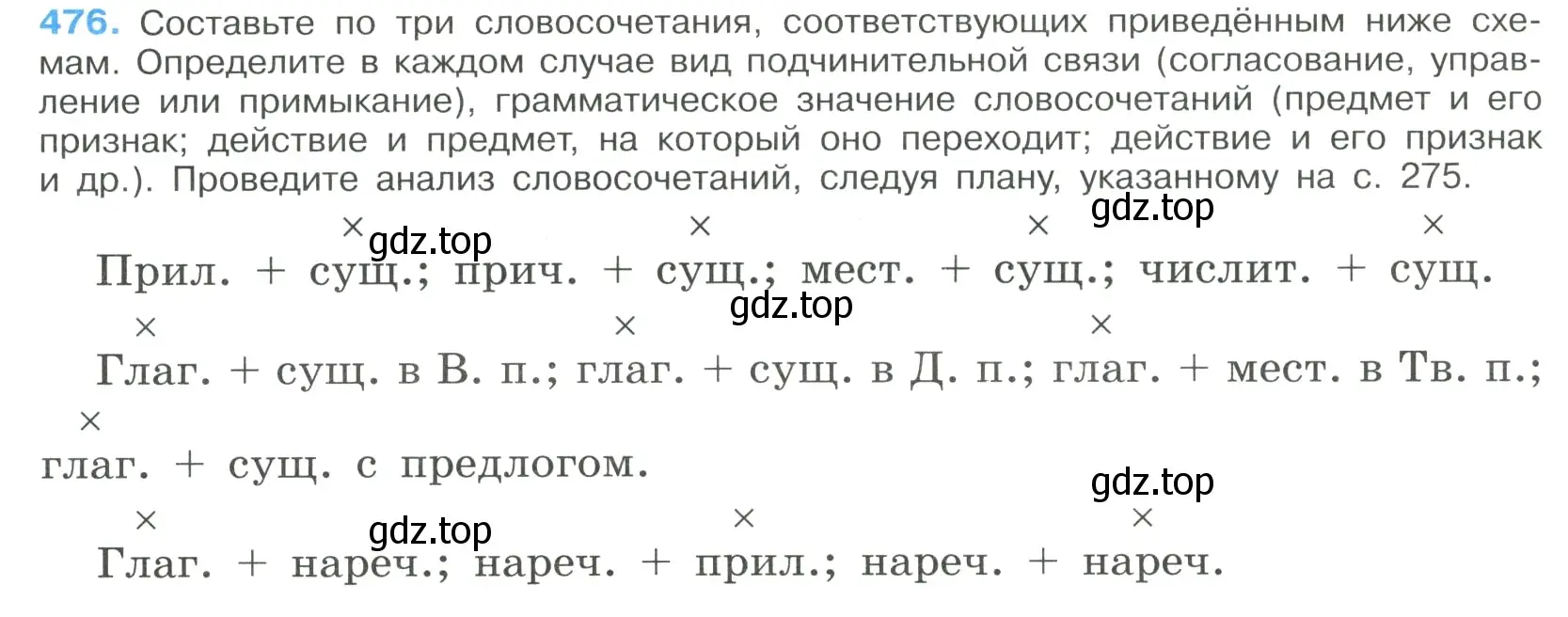 Условие номер 476 (страница 242) гдз по русскому языку 9 класс Бархударов, Крючков, учебник