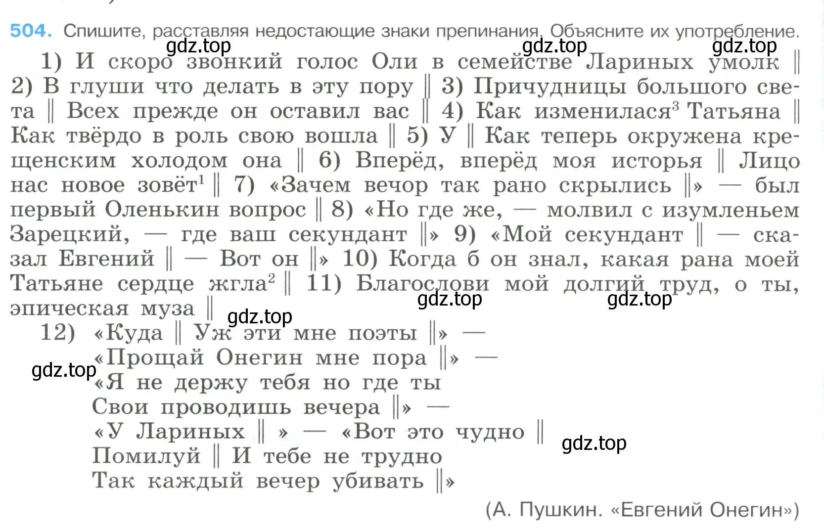 Условие номер 504 (страница 256) гдз по русскому языку 9 класс Бархударов, Крючков, учебник