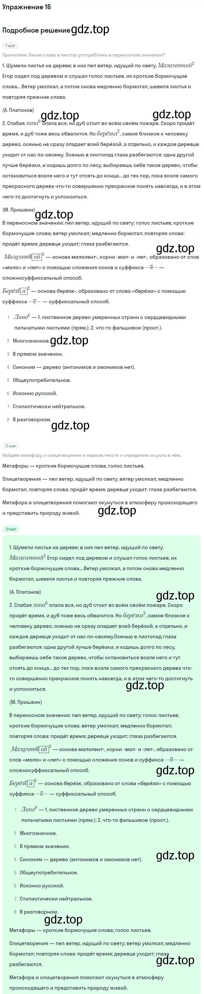 Решение 2. номер 16 (страница 12) гдз по русскому языку 9 класс Бархударов, Крючков, учебник