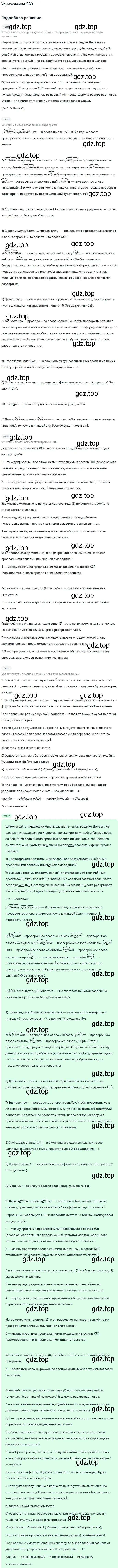 Решение 2. номер 339 (страница 176) гдз по русскому языку 9 класс Бархударов, Крючков, учебник