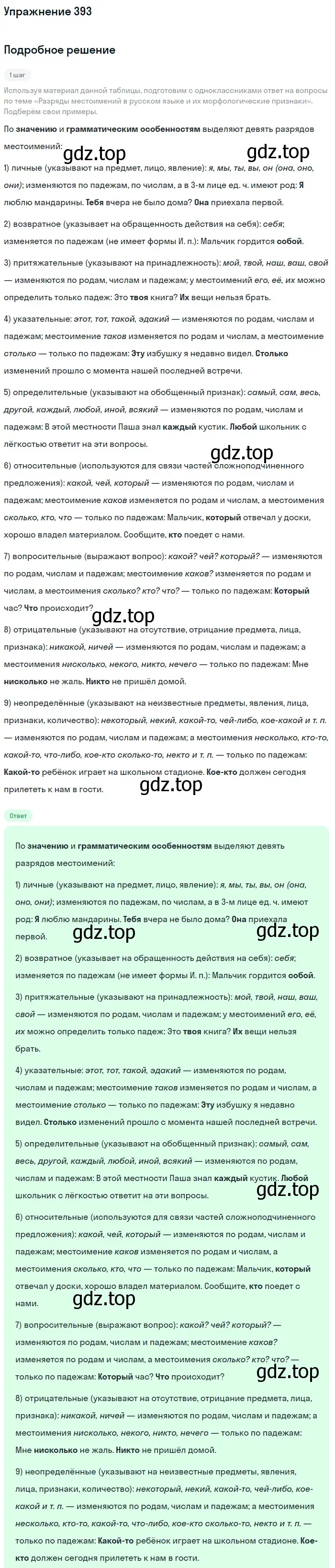 Решение 2. номер 393 (страница 209) гдз по русскому языку 9 класс Бархударов, Крючков, учебник