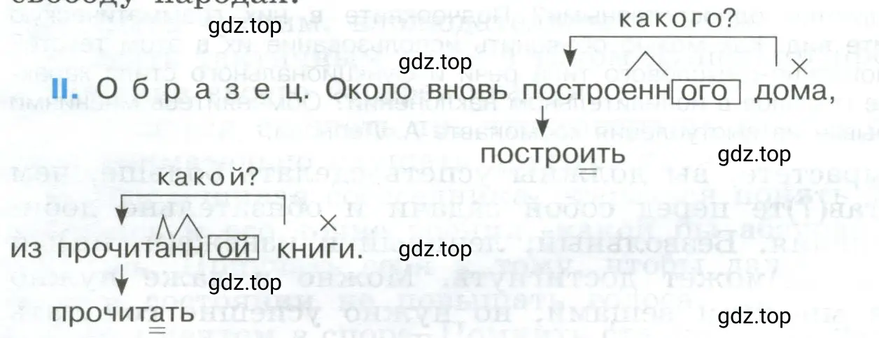 Выписать словосочетания, построенные по схеме. Объяснить написание суффиксов и окончаний причастий