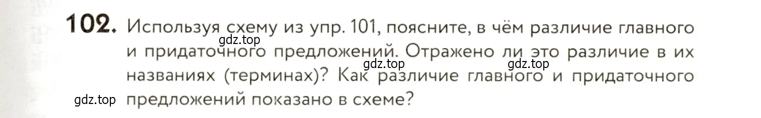 Условие номер 102 (страница 91) гдз по русскому языку 9 класс Пичугов, Еремеева, учебник