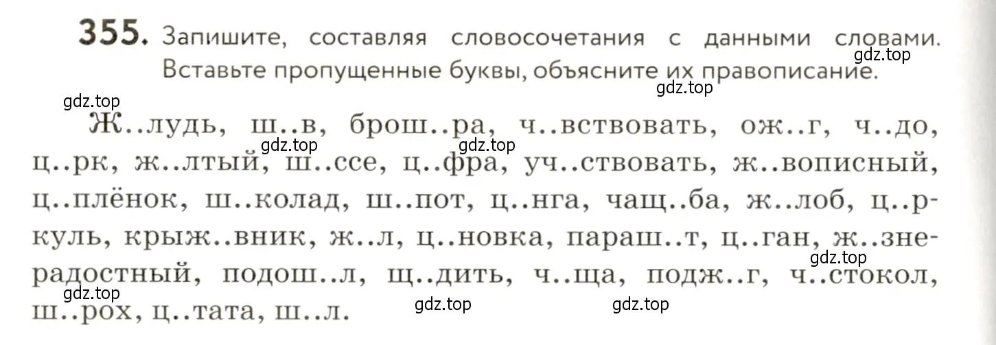 Условие номер 355 (страница 234) гдз по русскому языку 9 класс Пичугов, Еремеева, учебник