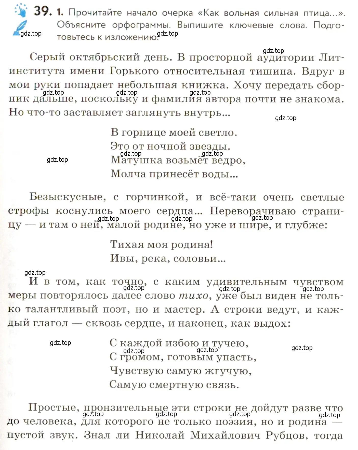 Условие номер 39 (страница 41) гдз по русскому языку 9 класс Пичугов, Еремеева, учебник