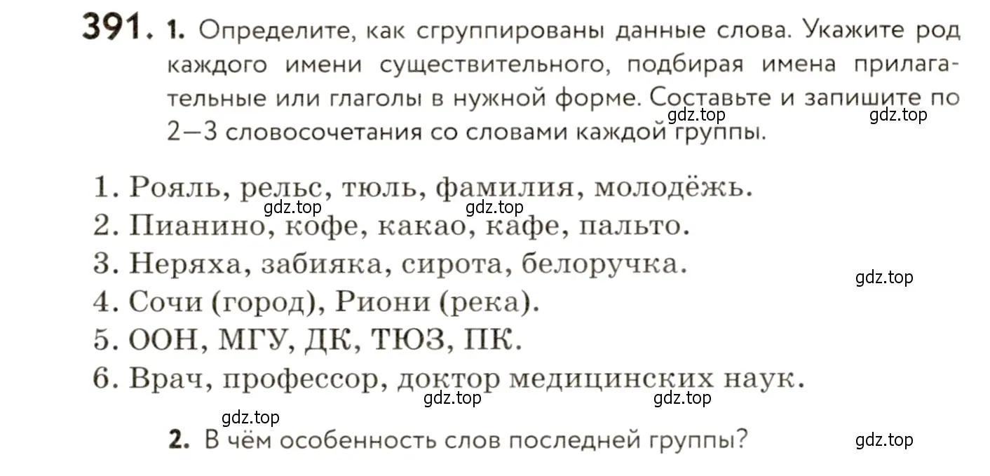 Условие номер 391 (страница 248) гдз по русскому языку 9 класс Пичугов, Еремеева, учебник