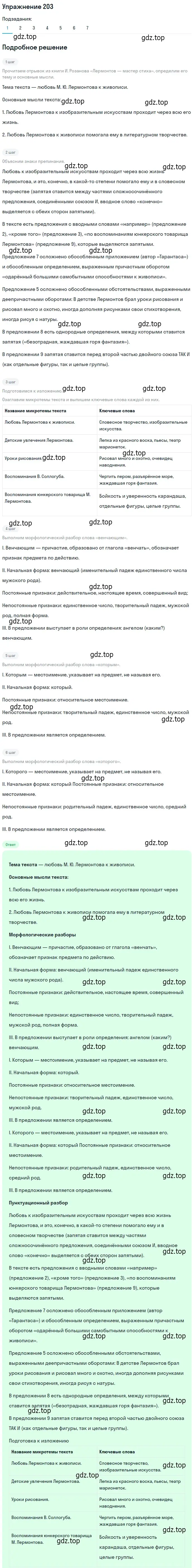 Решение 2. номер 203 (страница 145) гдз по русскому языку 9 класс Пичугов, Еремеева, учебник