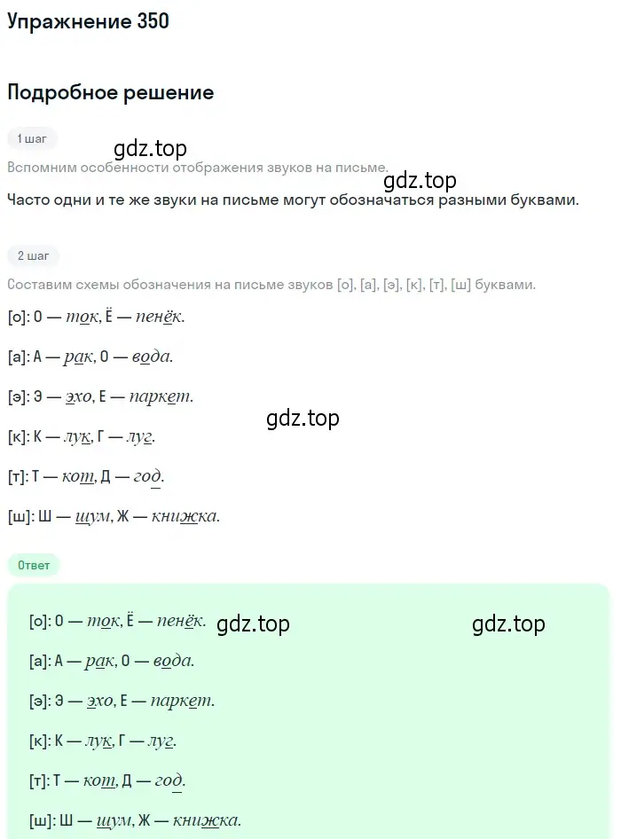 Решение 2. номер 350 (страница 232) гдз по русскому языку 9 класс Пичугов, Еремеева, учебник