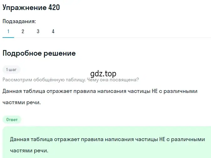 Решение 2. номер 420 (страница 262) гдз по русскому языку 9 класс Пичугов, Еремеева, учебник