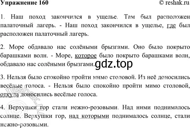 Решение номер 160 (страница 95) гдз по русскому языку 9 класс Рыбченкова, Александрова, учебник